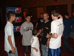 The team going over last things